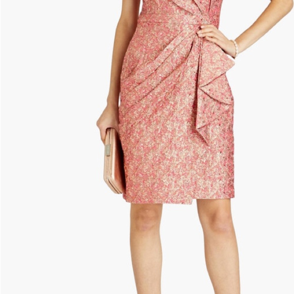 Elegant Pink and Gold Women's Dress